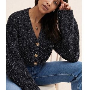 Anthropologie BB Dakota Speckle Button Cardigan
